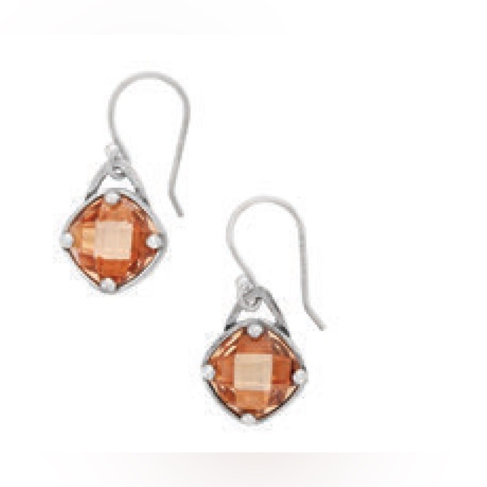 SILPADA W2276 Sterlingg silver champagne earrings